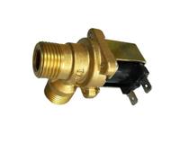 Électrovanne électrique en laiton 220 DC 12V 24V DN15 G1/2, 1/2 pouces, interrupteur d'entrée d'eau normalement fermé avec filtre Rapide et sensible(220)