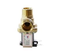 Électrovanne électrique en laiton 220V DC 12V 24V DN15 G1/2 1/2 '', interrupteur d'entrée d'eau normalement fermé avec filtre(24V)