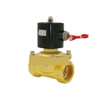 Électrovanne électrique en laiton AC 220 V/24 V, DC24 V/12 V G1 DN25 Vanne pneumatique pour eau, air, gaz normalement fermé (DC 24 V)