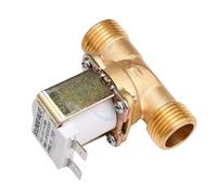 Électrovanne Électrique En Laiton AC 220 V DC 12 V 24 V G1/2, Interrupteur D'entrée D'eau Normalement Fermé 0,02-0,8 Mpa For Le Contrôle De L'eau(DC12V)