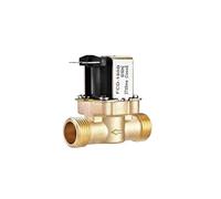 Électrovanne électrique en laiton AC220V DC12V/24V Robinet intégré for contrôle normalement fermé G1/2''(12V)