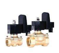 Électrovanne électrique en laiton avec minuterie normalement fermée filetage femelle 1/2" 3/4" 1" DN15 DN20 DN25 Commutateur d'eau 220 V 24 V (NBR_220VAC_Closed)