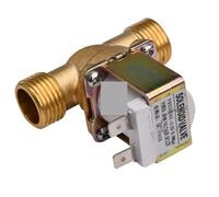 Électrovanne électrique en laiton de 1,27 cm AC 220 V DC 12 V 24 V Commutateur de contrôle de la vanne de contrôle de l'eau N/C Interrupteur de débit d'entrée d'air (24 V _ normalement fermé)