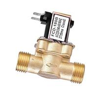 Électrovanne électrique en laiton DN15 1,9 cm DN20 12 V 24 V 220 V 1/2" DN20 pour robinet de chauffe-eau solaire (1,9 cm, 12 V)