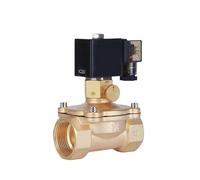 Électrovanne électrique en laiton DN15-50, 1 pièce, avec interrupteur d'urgence manuel, AC 220 V DC 24 V, for eau, huile, air, économie d'énergie(DN20 G,AC220V Energy saving type)