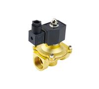 Électrovanne électrique en laiton DN15/DN20/DN25, vanne électromagnétique normalement fermée avec joint NBR/FKM, 1 pièce(DN15,NBR SEAL_DC12V)