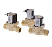 Électrovanne électrique en laiton G1/2 '', 1 pièce, DC12V 24V AC 220V for chauffe-eau solaire(DC24V)