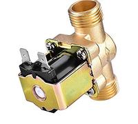 Électrovanne électrique en laiton G1/2'' N/C 12v 24v 220v G3/4'' Commutateur de débit d'entrée d'air d'eau for vanne chauffe-eau solaire (Color : 1/2(44928,24V)