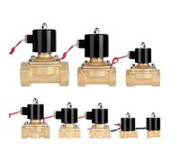 Électrovanne électrique en laiton normalement fermée, 1/4 "1" 2 "DN15 DN20 DN25, bobine tout cuivre, vanne de commutation d'eau 24V 220V