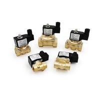 Électrovanne électrique en laiton normalement fermée 1/4" 3/8" 1/2" 3/4" 1" 1-1/4" 12 V 24 V 110 V 220 V Eau Huile Air IP65(DN8,DC12V)