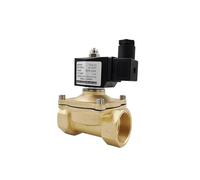 Électrovanne électrique en laiton normalement fermée 6,35 mm, 9,5 mm, 1,2 cm, 1,9 cm, 1,2 cm, 12 V, 24 V, 110 V, 220 V, étanchéité IP65 (DN8, AC220V_Normalement fermée)