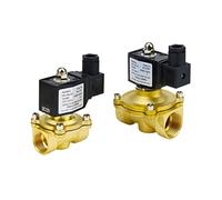 Électrovanne électrique en laiton normalement fermée avec joint NBR/FKM DN15 DN20 DN25 12V/24V/220V 1 pièce(Nbr Seal-dc24v,DN15)