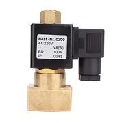 Électrovanne électrique en laiton, vanne filetée fiable G1/8 '', adaptée à l'eau, à l'air, au gazole (DC12V)