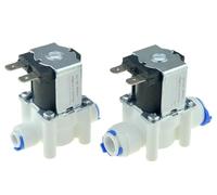 Électrovanne électrique en plastique 12V 24V, tuyau normalement fermé de 1/4 et 3/8 pouces for système de Purification d'eau RO, 1 pièce(DC 12V For 9.52mm Hose)