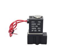 Électrovanne électrique en plastique G/NPT 2P025-06/08 DN6 DN8 N/C, vanne pneumatique for eau, huile, air 12 V/24 V/220 V/110 V(1PC-AC220V-2P025-06)