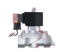 Électrovanne électrique étanche à l'eau de type économie d'énergie en acier inoxydable Normalement fermée Vanne d'eau de contrôle de filetage femelle 24 V (taille : DN40, couleur : 24 VDC_NORMALLY