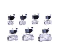 Électrovanne électrique étanche en acier inoxydable 1,27 cm, 1,9 cm, 2,5 cm, DN15, DN20, DN25, IP65, bobine haute température 12 V, 24 V, 220 V (1,27 cm, NBR-Seal_110 VAC_normalement fermée)