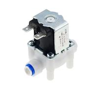 Électrovanne électrique magnétique normalement fermée 1/4" DC12V 24V AC220V Interrupteur de débit d'entrée d'air d'eau Distributeur de machine à laver(DC 24V)