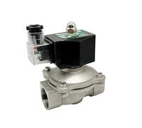 Électrovanne électrique normalement fermée 1/2" 3/4" 24 V 12 V, bobine en acier inoxydable(1/2",NBR-SEAL_220AC)