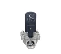 Électrovanne électrique normalement fermée avec minuterie, filetage interne en acier inoxydable 1/2 "3/4" 1 "2", vanne d'eau de commutation 220V 24V(1-1/4 inches,VITON-SEAL_110VAC_NORMAL CLOSED)