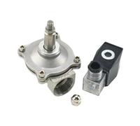 Électrovanne électrique normalement fermée en acier inoxydable, 1/2", 3/4", 1", DN15/DN20, 110/220/24 V, 12 V CC(1",DC12V_NBR-SEAL)