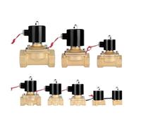 Électrovanne électrique normalement fermée en laiton 1/2" 3/4" 2,5 cm DN15 DN20 DN25 Bobine de commutation d'eau en cuivre 12 V 24 V 220 V (1", EPDM-Seal_24 VAC_Normalement fermé)