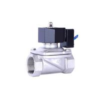 Électrovanne électrique normalement fermée, filetage femelle en acier inoxydable, bobine pouvant être alimentée 24 heures sur 24, 12 V, 24 V, 220 V, 1 pièce(Nbr-seal-24vac-normally Closed,2inch)
