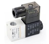 Électrovanne électrique pneumatique 12V 24V 220V, 2 positions, 2 ports, vanne magnétique à Air normalement fermée, raccord de tuyau 6mm 8mm(No Fittings,AC110V)