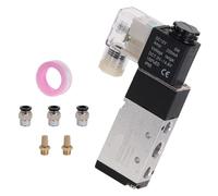 Électrovanne électrique pneumatique, 5 voies, 2 positions, contrôle de l'air et du gaz, vanne magnétique 4V210-08 12V 24V 220V LiMePng(4V210 08 w PC10 02,DC12V)
