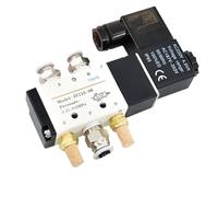 Électrovanne électrique pneumatique de Type 4V210-08 12V 24V 220V 110V, commande directionnelle, vanne magnétique d'air(4V110-06 AC24V,With 6MM Fittings)