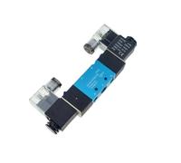 Électrovanne électrique pneumatique double commande 2 positions 5 voies 12 V 24 V 220 V Air gaz Valve magnétique (DC 12 V)