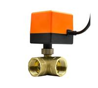 Électrovanne électrique, Vanne à bille motorisée à trois voies, 1/2 ", 3/4", 1 ", 2", 220V, 12V, 24V, 3 fils, 2 points de commande, vanne à bille électrique en laiton(3/4",24VDC)