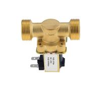 Électrovanne électromagnétique 3/4" 1/2" CC 24 V CA 220 V CC 12 V normalement fermée en laiton for la régulation de l'eau(3/4",AC 220V)