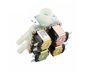 Électrovanne Électromagnétique En Plastique, 12 V/24 V/220 V CC G3/4", 1 Entrée/4 Sorties, Vanne De Vidange D'eau Normalement Fermée, Solénoïde D'entrée D'eau Électrique(DC 12V)