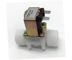 Électrovanne électromagnétique en plastique G3/4 12V 24V 220V, dispositif de dérivation d'eau, interrupteur pression PP Type normalement fermé(24VDC)