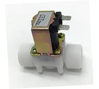 Électrovanne électromagnétique en plastique G3/4 12V 24V 220V, dispositif de dérivation d'eau, Type normalement fermé, interrupteur de pression PP, 1 pièces(220VAC)