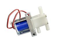 Électrovanne Électrovanne électrique à trois voies à deux positions CC 6 V/12 V/24 V N/ON/C électromagnétique for eau et alcool Vanne(6V)