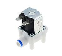 Électrovanne Électrovanne électrique normalement fermée 1/4" Interrupteur de débit d'entrée d'air et d'eau magnétique Distributeur de machine à laver Vanne(DC 24V)