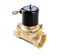 Électrovanne Électrovanne en laiton normalement fermée 1/2", 3/4", 1", 2", 220 V CA, 110 V CA, 24 V CC, 12 V CC, 24 V CA, action directe for eau, gaz, pétrole Vanne(2",110VAC)