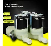 électrovanne Électrovanne en plastique une sur trois sorties, Machine à café, distributeur d'eau, vanne d'entrée d'eau, résistance à la température 100 ℃ 12 24V 220V(DC12V)