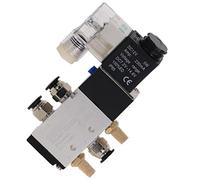 Électrovanne, Électrovanne pneumatique électrique 5 voies, 2 positions, commande air-gaz, vanne magnétique 4V210-08, 12 V, 24 V, 220 V, bobine 1 pièce(4v210-08 W Pc6-02,AC110V)