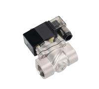 Électrovanne en acier inoxydable 1/2" Électrovanne normalement fermée étanche avec indicateur d'alimentation LED 24 V 12 V 220 V 110 V(G-380VAC-EPDM-SEAL)