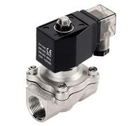 Électrovanne en acier inoxydable, 1,27 cm, normalement fermée, structure à membrane, étanche, avec indicateur d'alimentation LED (1,27 cm 240 VAC NBR-Seal NPT)