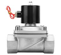 Électrovanne en acier inoxydable à sens unique G2 '', Type droit, vanne AC220V
