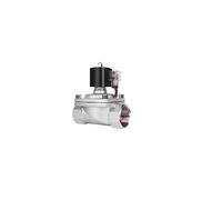 Électrovanne en acier inoxydable de 5,1 cm étanche normalement fermée 220 V 12 V 24 V 110 V Bobine entièrement fermée (Bsp-24vdc-epdm-seal)