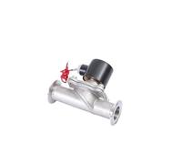 Électrovanne en acier inoxydable de 5,1 cm, normalement fermée, montage rapide, électrovanne (24 V CC)