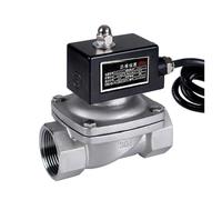 Électrovanne en acier inoxydable Électrovanne anti-explosion normalement fermée 1-1/4" DN32 en acier inoxydable 304 for gaz(24VDC)