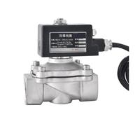 Électrovanne en acier inoxydable Électrovanne antidéflagrante normalement fermée en acier inoxydable SS304 for gaz, disponible en 3/8'', 1/2'', 1'', 1-1/4'' et 2''.(1/2",230VAC)