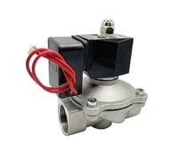 Électrovanne en acier inoxydable Électrovanne étanche normalement fermée/ouverte, 3/8'' 1/2'' 3/4'' 1'' 2", 24 heures sans chauffage, 220 V, 110 V, 24 V, 12 V(1-1/2",NORMALLY OPEN_24VDC)