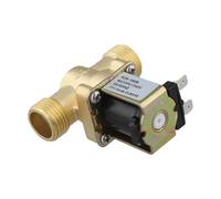 Électrovanne en laiton 220 V Normalement fermée Vanne de contrôle d'irrigation de jardin Valve de remplissage automatique Valve d'admission d'eau 5,1 cm Contrôleur d'eau sous pression Commercial